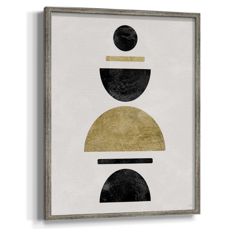 Modern Stack Framed Print - Solid Wood, 11" H x 9" W