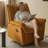 Single Casual Sofa Swivel Function Recliner