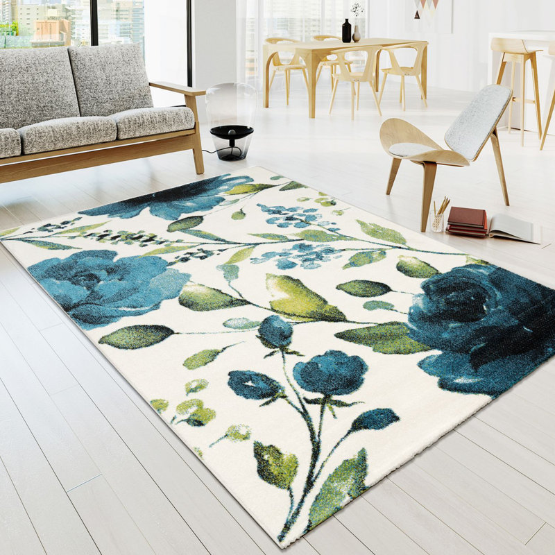 Tapis rectangulaire Mikella, Rectangle 6 pi 7 po x 9 pi 6 po