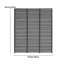 Sadiyah Wood Fence Panels Included-1305019415