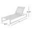 Ensemble de chaises longues avec table Anxo