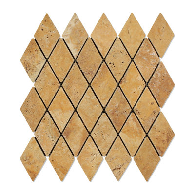 Carreau de mosaïque pour mur et plancher en travertin Sienna