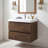 24" Floating Wall‑Mount Bathroom Vanity, Wood Melamine Cabinet with Resin & Calcium Carbonate Integrated Sink-1165978365