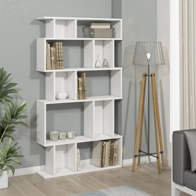 Bibliothèque géométrique Alexa H 63 "x l 35" Alexa-Rose