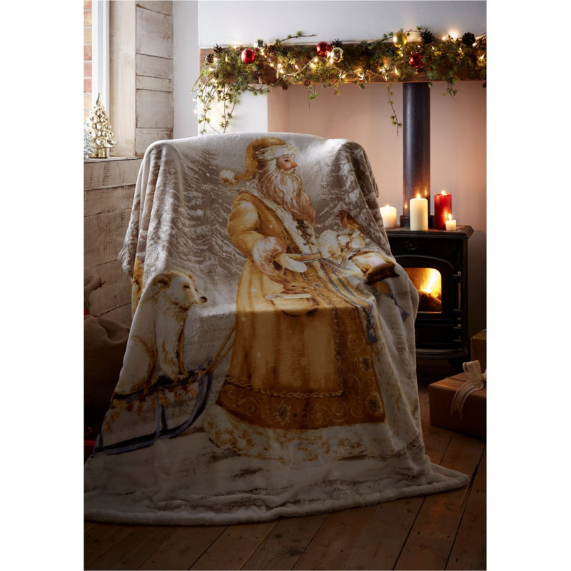 Kelton Twilight Santa Christmas Throw