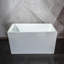 47'' x 27.5'' Freestanding Soaking Acrylic Bathtub