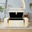 Velvet Upholstered Bench with Flip Top-819649819