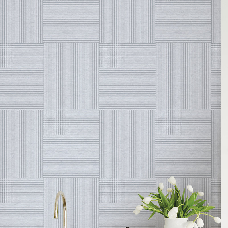  Rouleau de papier peint L 33 pi x l 21 po Squares, Beige