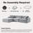 105'' Modular Sectional Sofa Couch-326843010-326843013