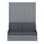 Lit escamotable mural Murphy avec coussin-193482642-193482645