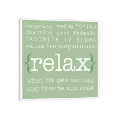 Relax by Anna Quach - Gallery-Wrapped Canvas Giclée on Canvas