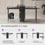 Professional Portable Makeup Trolley, Multi-Functional Nail Double Table with Drawers and Mirror, Travel Cosmetic Case for Beauty Salons, Black Aluminum Rolling Makeup Train Case