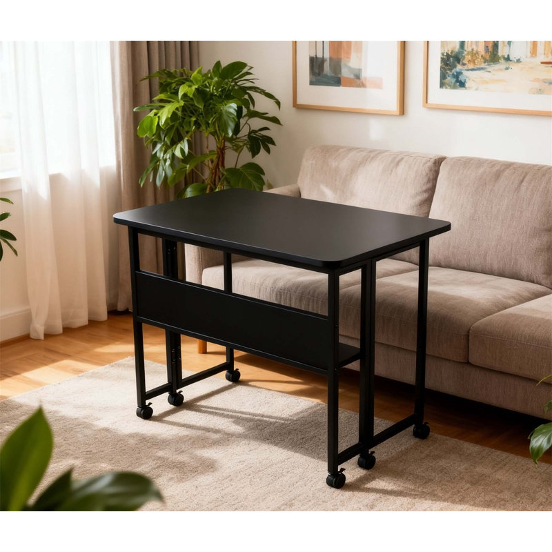 Bureau compact et pliable pour petits espaces, stable et polyvalent, idéal pour le bureau à domicile et le bureau