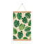 Motif de feuille Monstera, art mural à volutes suspendues, cintre en bois intégré, 16 x 24