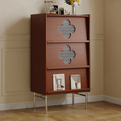 Coffre de rangement 23,62 "en bois massif rétro pour petits espaces familiaux