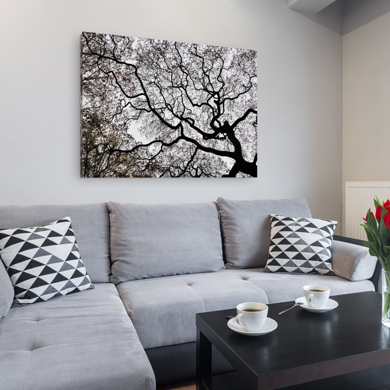 « japanese érable spring abstract ii » par kurt shaffer, reproduction de photo sur toile tendue encadrée
