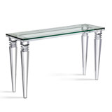 Savannah 52'' W Glass Console Table