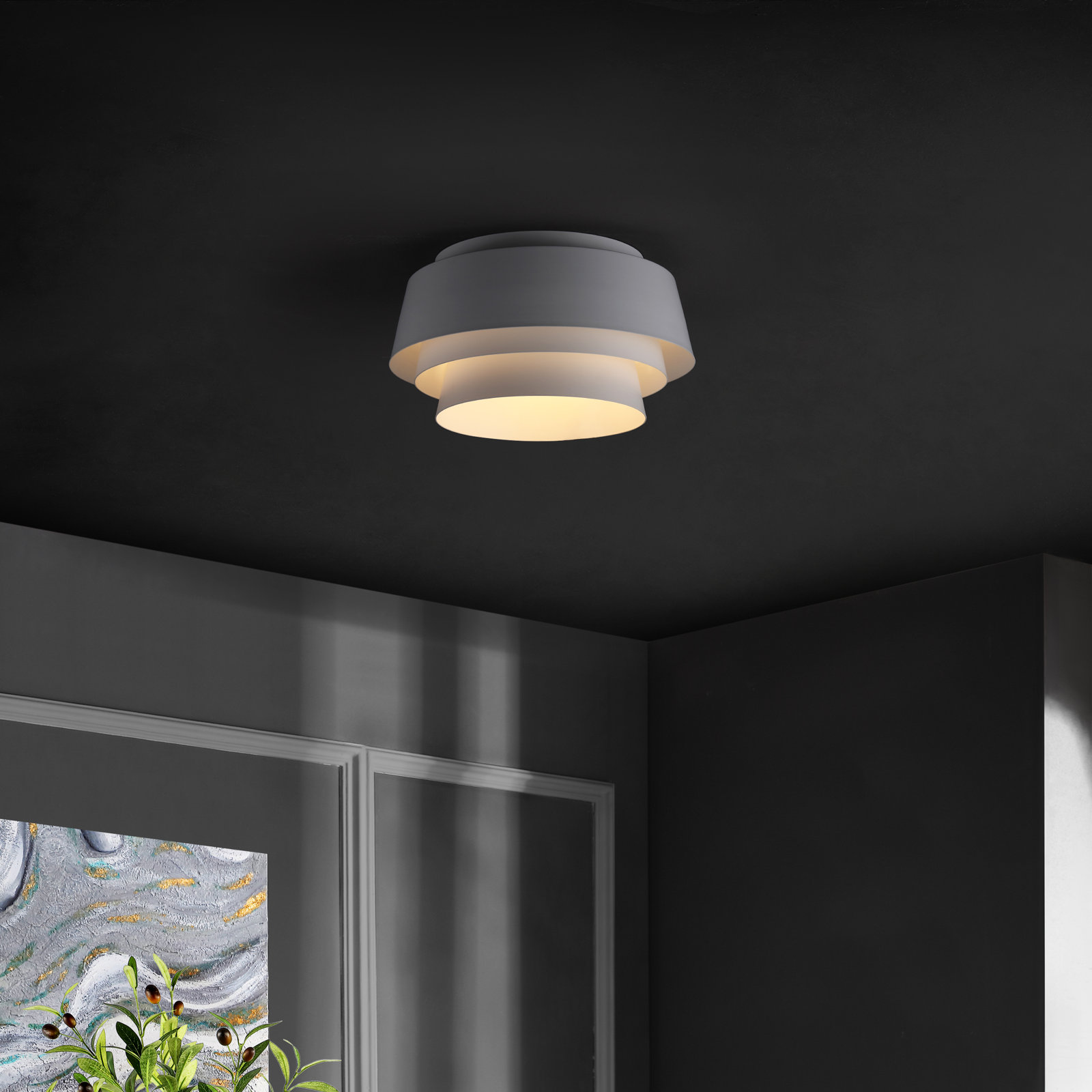 Caliban 3 Light Metal Flush Mount