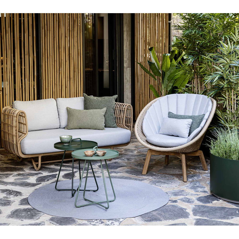 Outdoor Dining Armchair, Natural, Taupe
