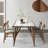 Nu-brown Rectangular Sintered Stone tabletop Dining Table-415022393
