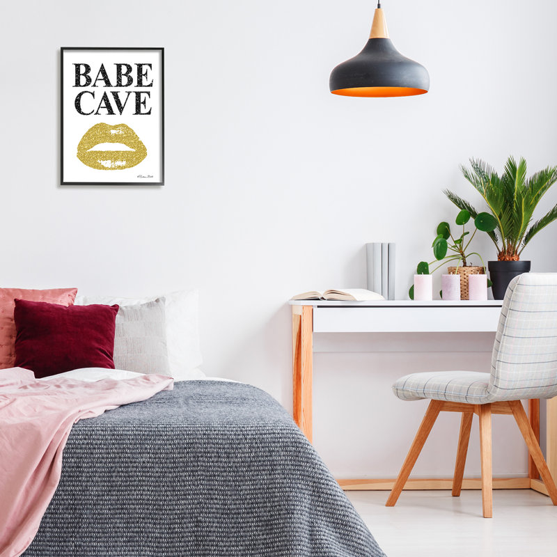 Art mural sur toile surdimensionné Babe, H 16 po x l 20 po, Giclée encadrée noir minuit