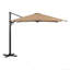 Grand parasol de patio en porte-à-faux carré de 10 pi avec rotation à 360 ° et réglage des mésanges et parasol de terrasse robuste à baldaquin en polyester sans base.-162007435