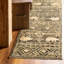 Tapis vert / noir / beige Ieshaa-2121262088