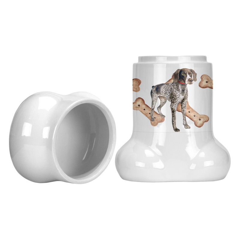 Pot pour animal de compagnie avec pointeur en forme de braque allemand