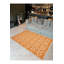 Tapis décoratif lavable à la machine à motif géométrique à motif géométrique orange Paris Collection Paris-662418683