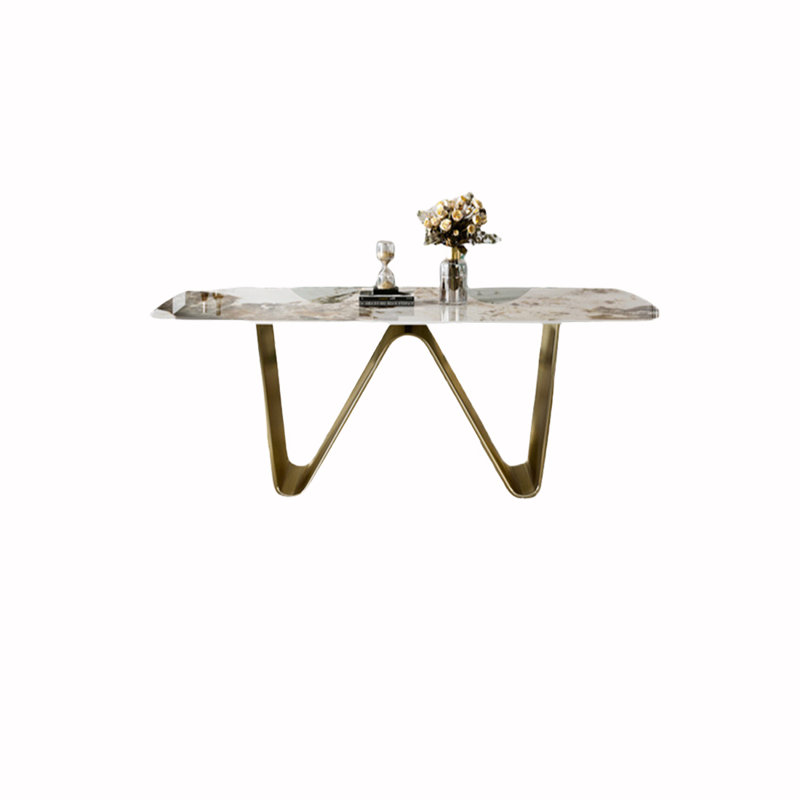 Keldin Metal Base Dining Table, 31.5" W x 62.99" L