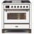 ILVE Majestic II Series 36 inch Dual Fuel Range with 6 Sealed Burners (Glass Door)-48345164-48345136