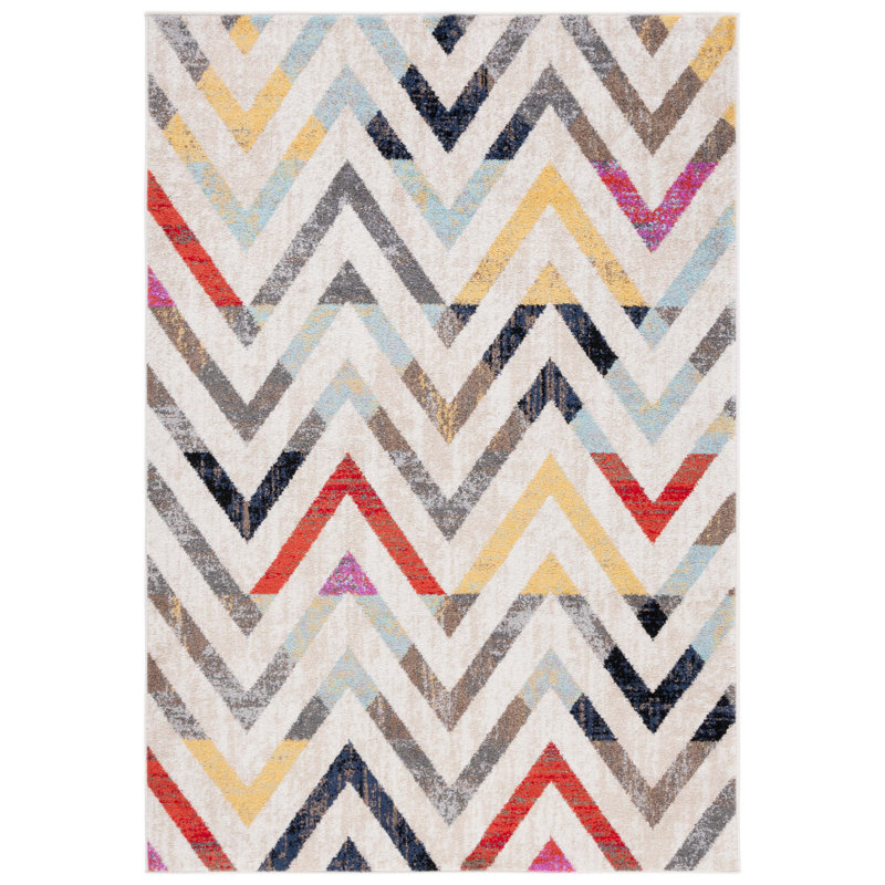 Adirondack Performance Chevron Rug, Rectangle 4' x 6'
