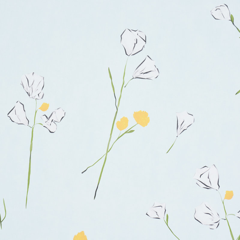 Alex's Floral Wallpaper, Mint