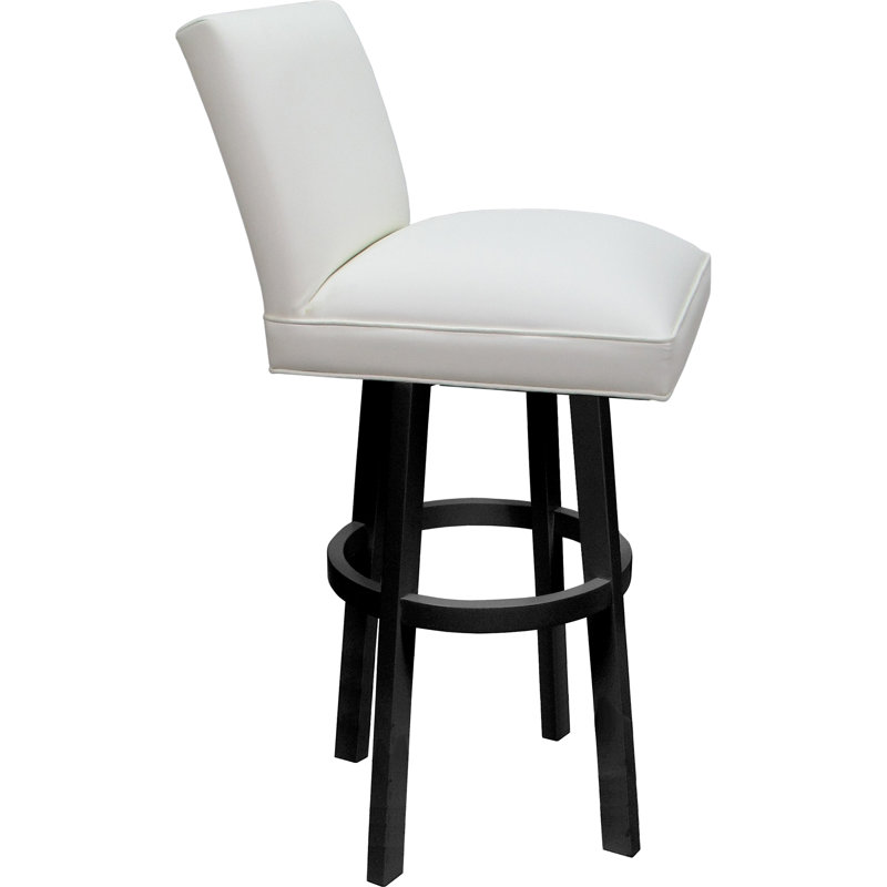 Ocean Vinyl , White Seat/Black Frame