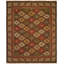 Hand Woven Wool Geometric Area Rug-1468549659