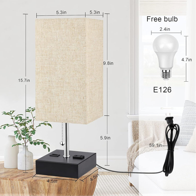 Vilve Metal USB Table Lamp