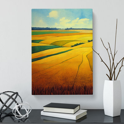 CAN-V0523-2797X Watercolour Wheat Field Vol.3 - Wrapped Canvas Print