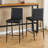 Rolands Upholstered Counter Stool with Metal Frame-23819051