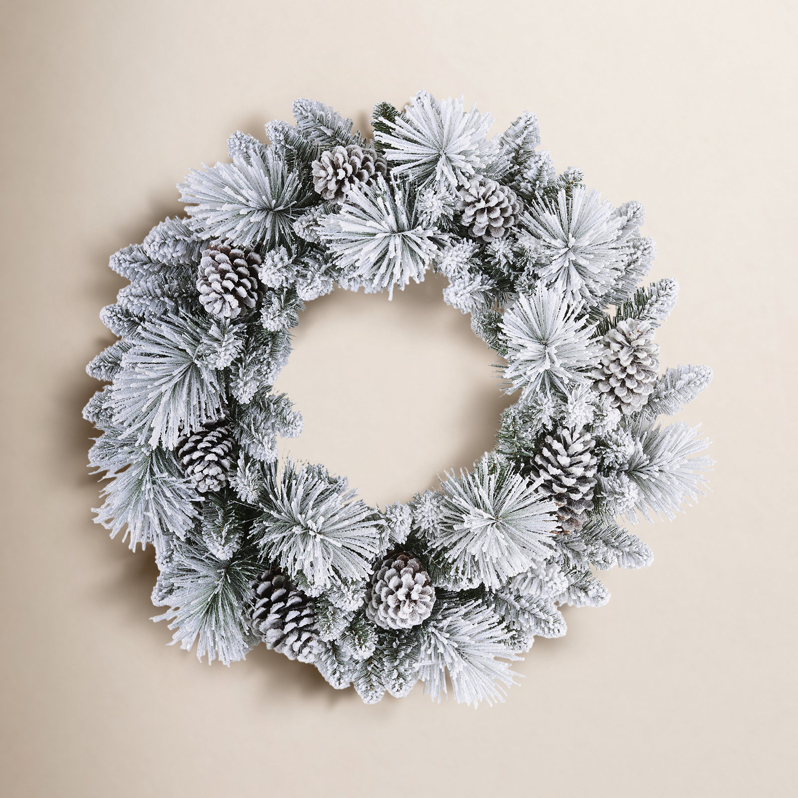 32'' Faux Pine Lighted Wreath