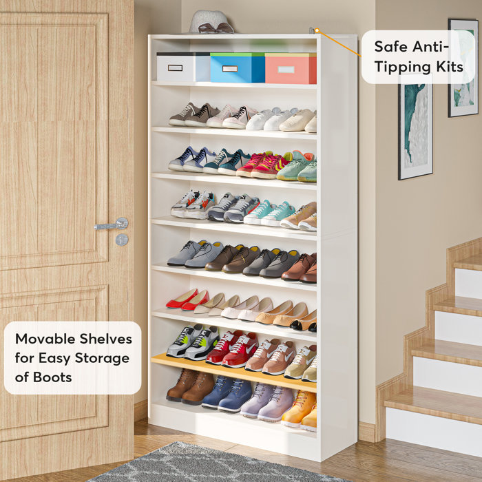 Latitude Run® 40 Pair Shoe Storage Cabinet & Reviews | Wayfair