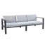 Ensemble de conversation pour l'extérieur 5 pièces avec coussin gris Latitude Run® 3801 Nofi