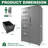 Steel File Locker With Lock, 4 Drawers, And Storage Wardrobe, , Silent Operation For Office Metal Vertical Locker, Black Finish, High - Quality Cold Rolled Steel, Smooth Drawers Home-120267546