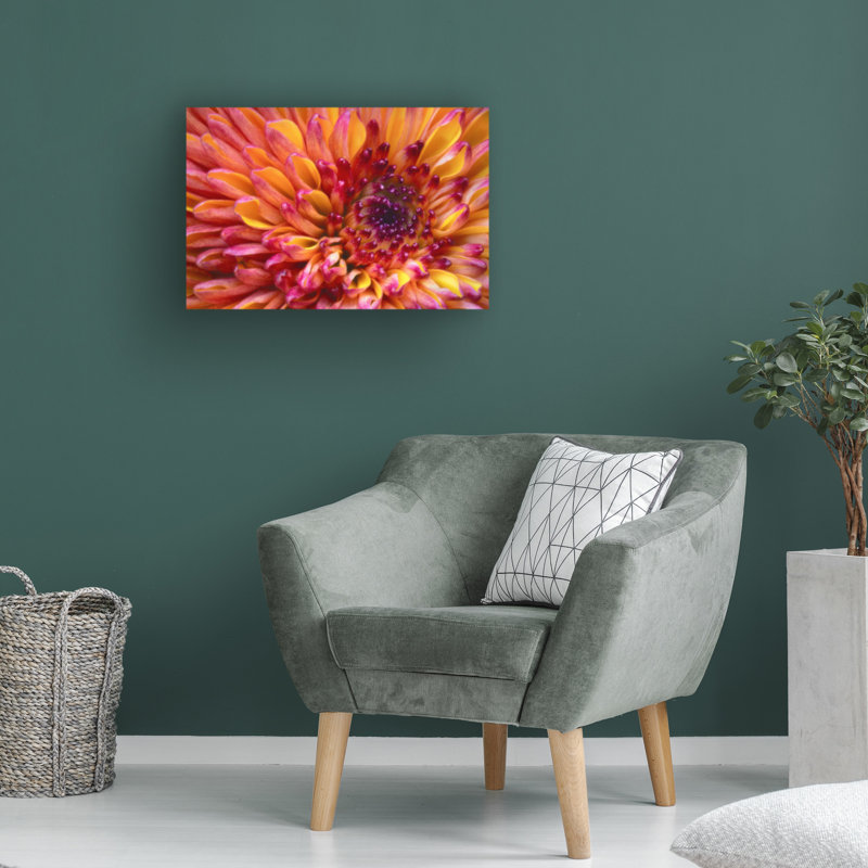 Art sur toile, orange Janice Sullivan, H 12 po x l 19 po