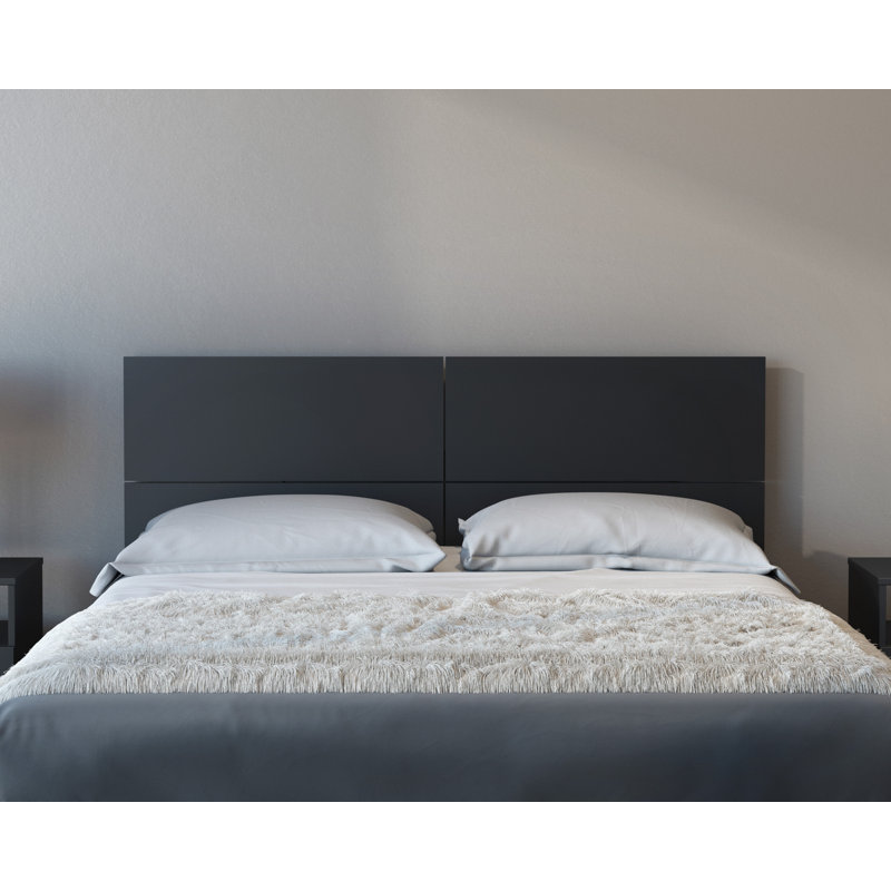 Panel Headboard, Black
