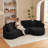 Modern Curved L-Shape Luxury Sectional Oversized Sofa: Minimalist Design, Comfy Sleeper Couch For Living Room, Apartment & Reception Spaces,No Assembly Required-1499767584