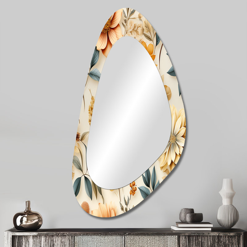 Grand miroir mural Earthy Multicolor Pallet Botanical