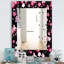 Miroir mural 16 fleurs obsidian-40100777