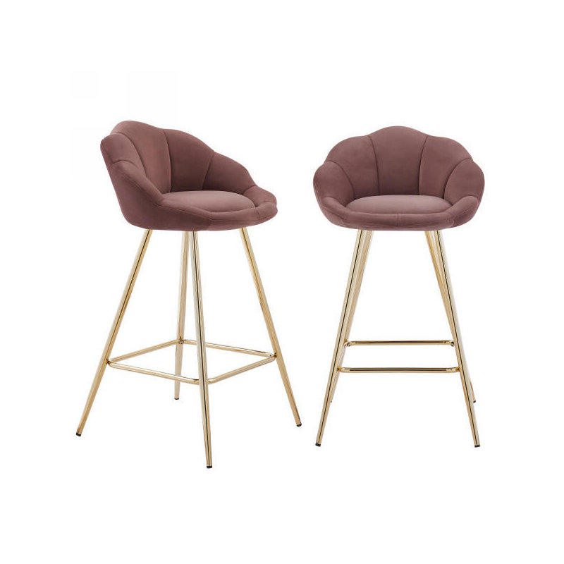 Sparacino 71cm Stool, Pink