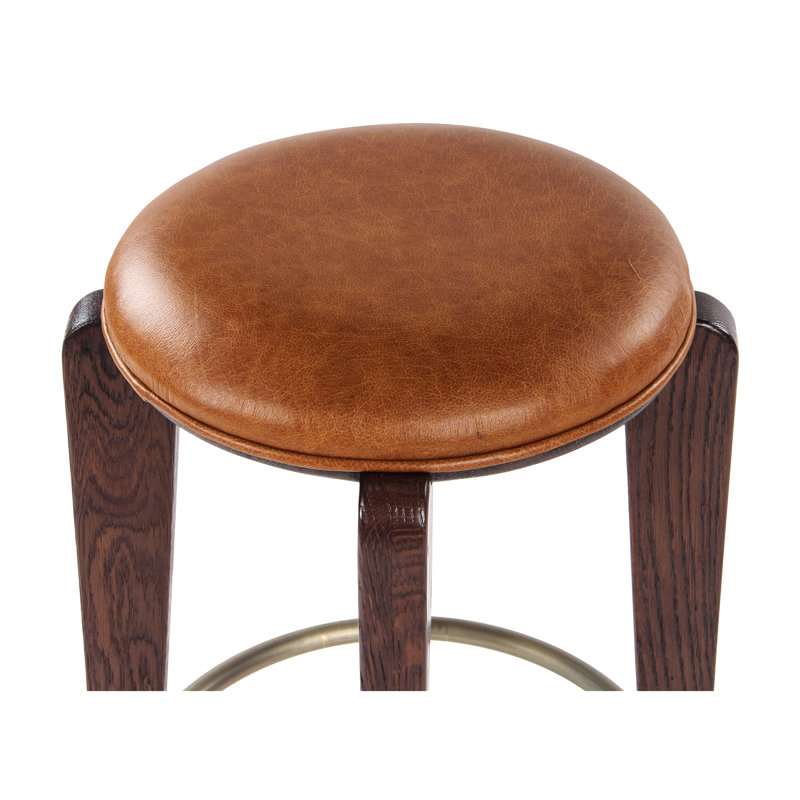 Tabouret de comptoir Delano Quattro, Boue brune