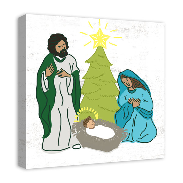 The Holiday Aisle® Nativity Scene - Wrapped Canvas Graphic Art 